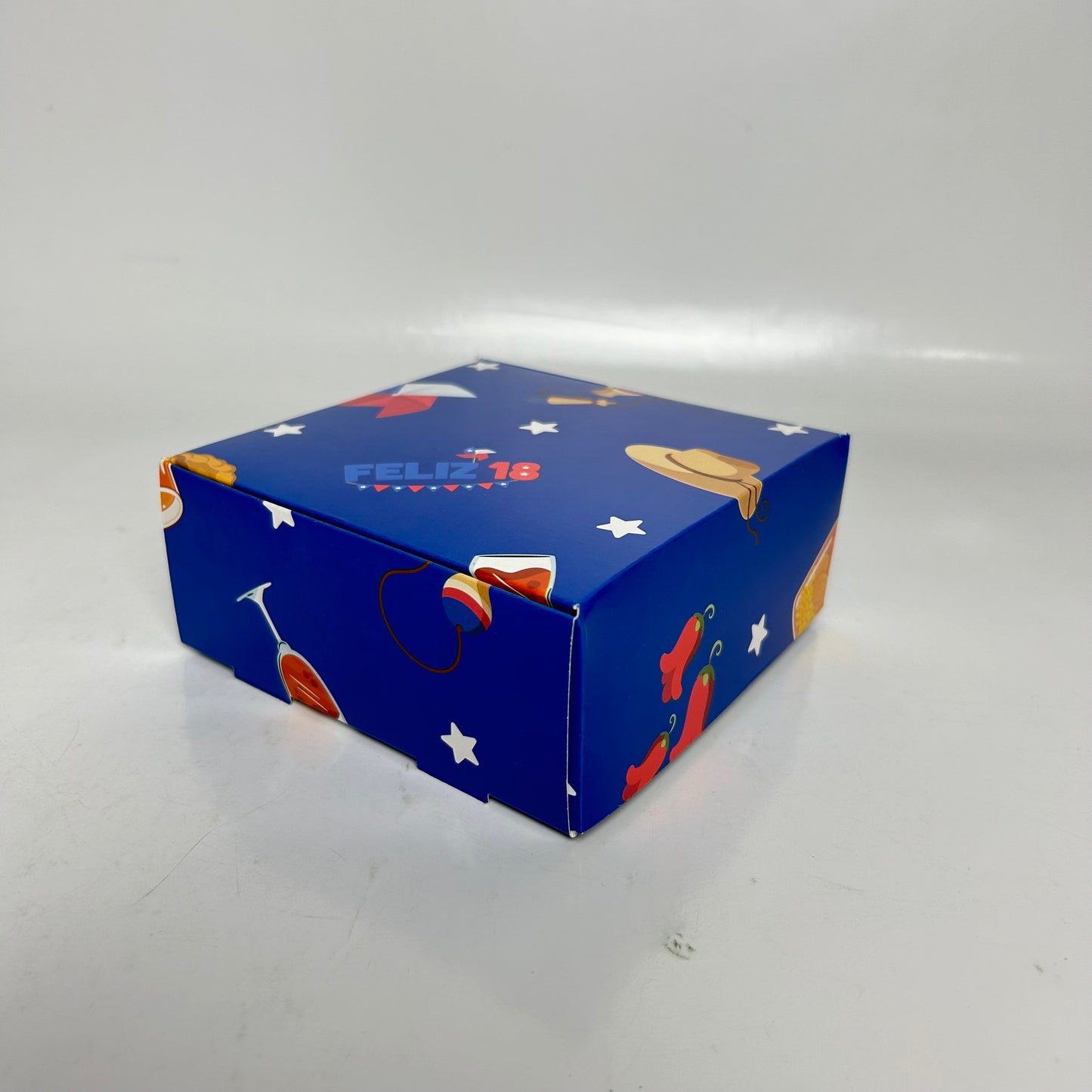 Caja 12x12x5 cm Diseño Chileno