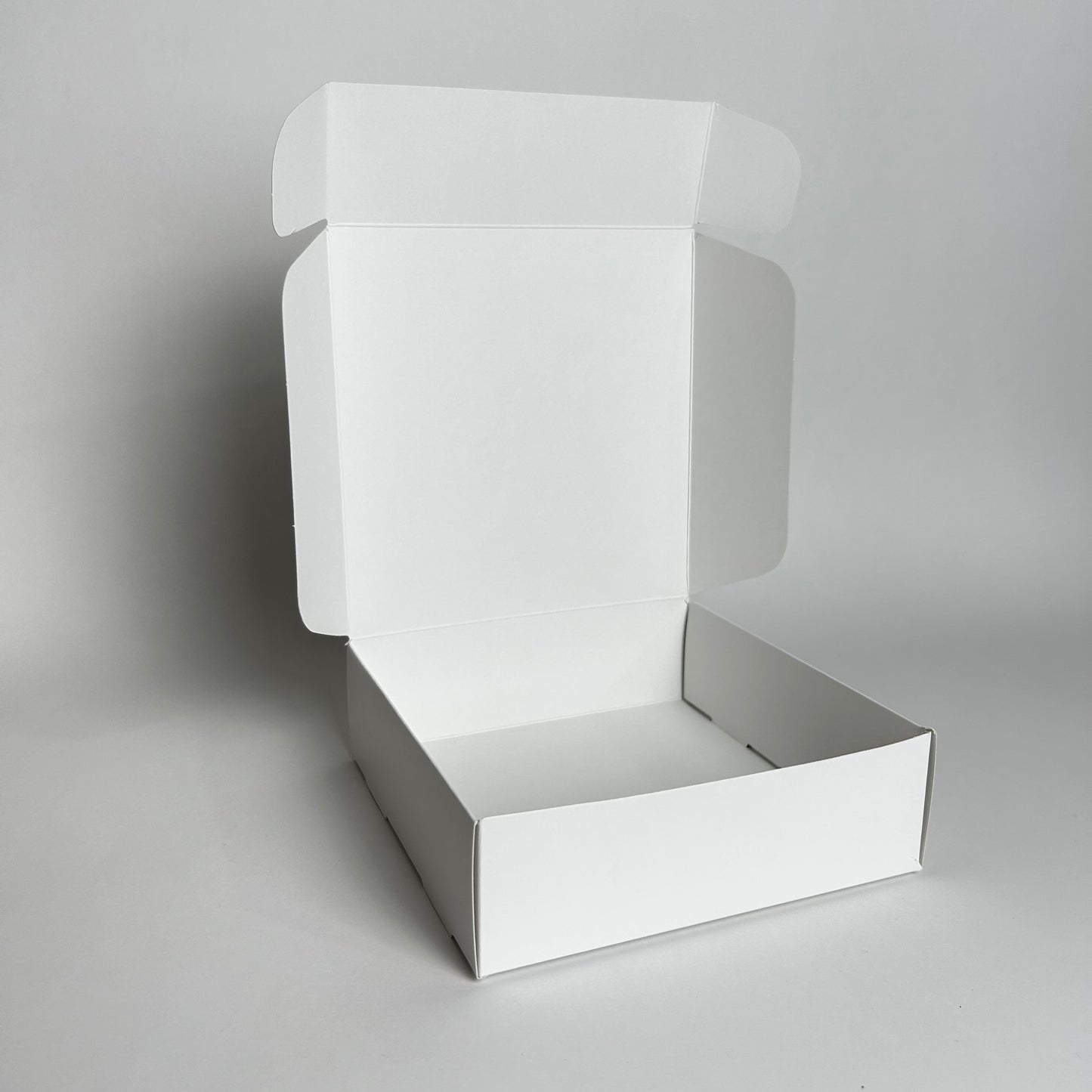 Caja 16x16x5 cm cartulina Blanca x100 unds.