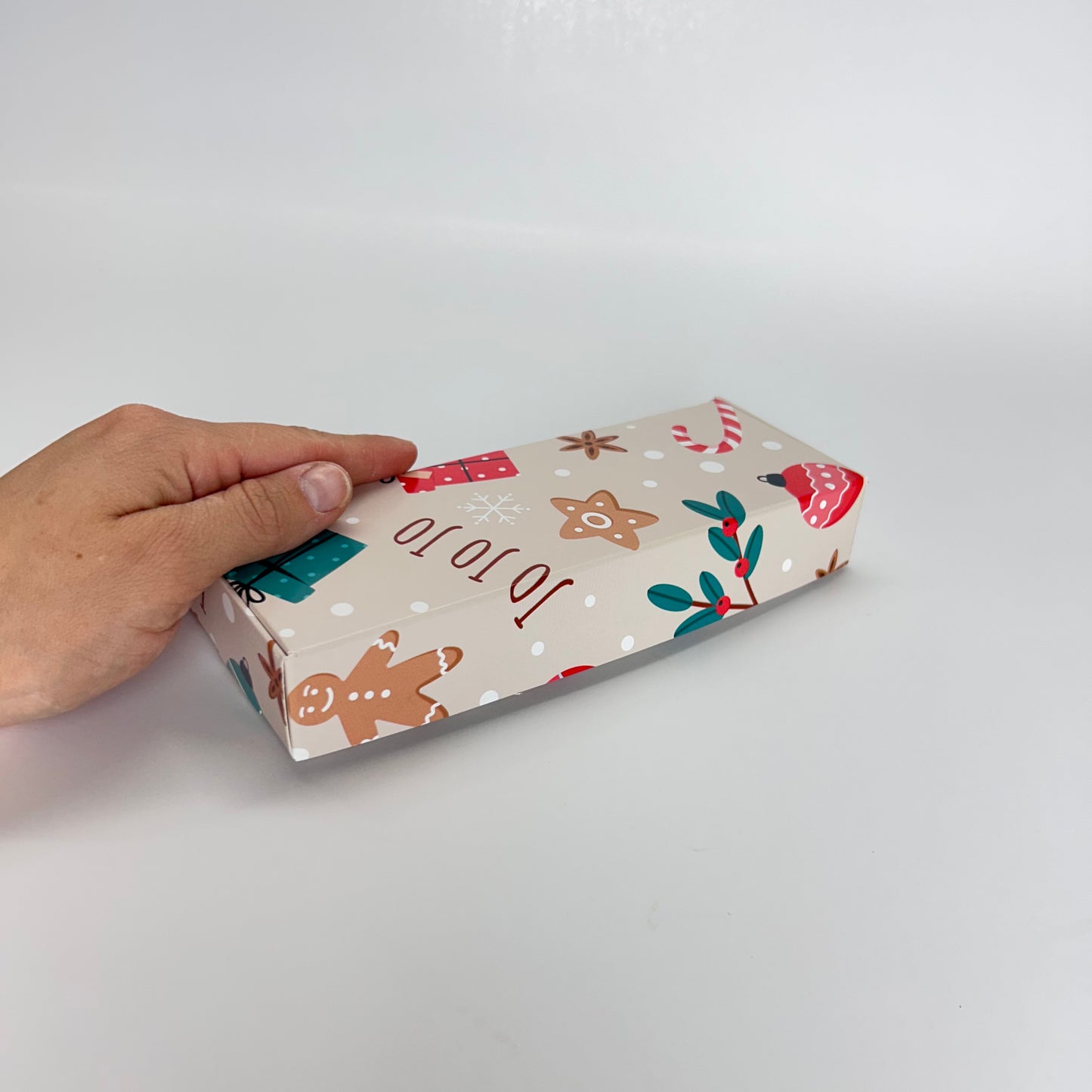 Caja 19x7x3 cm Navidad JOJOJO (3 alfajores)