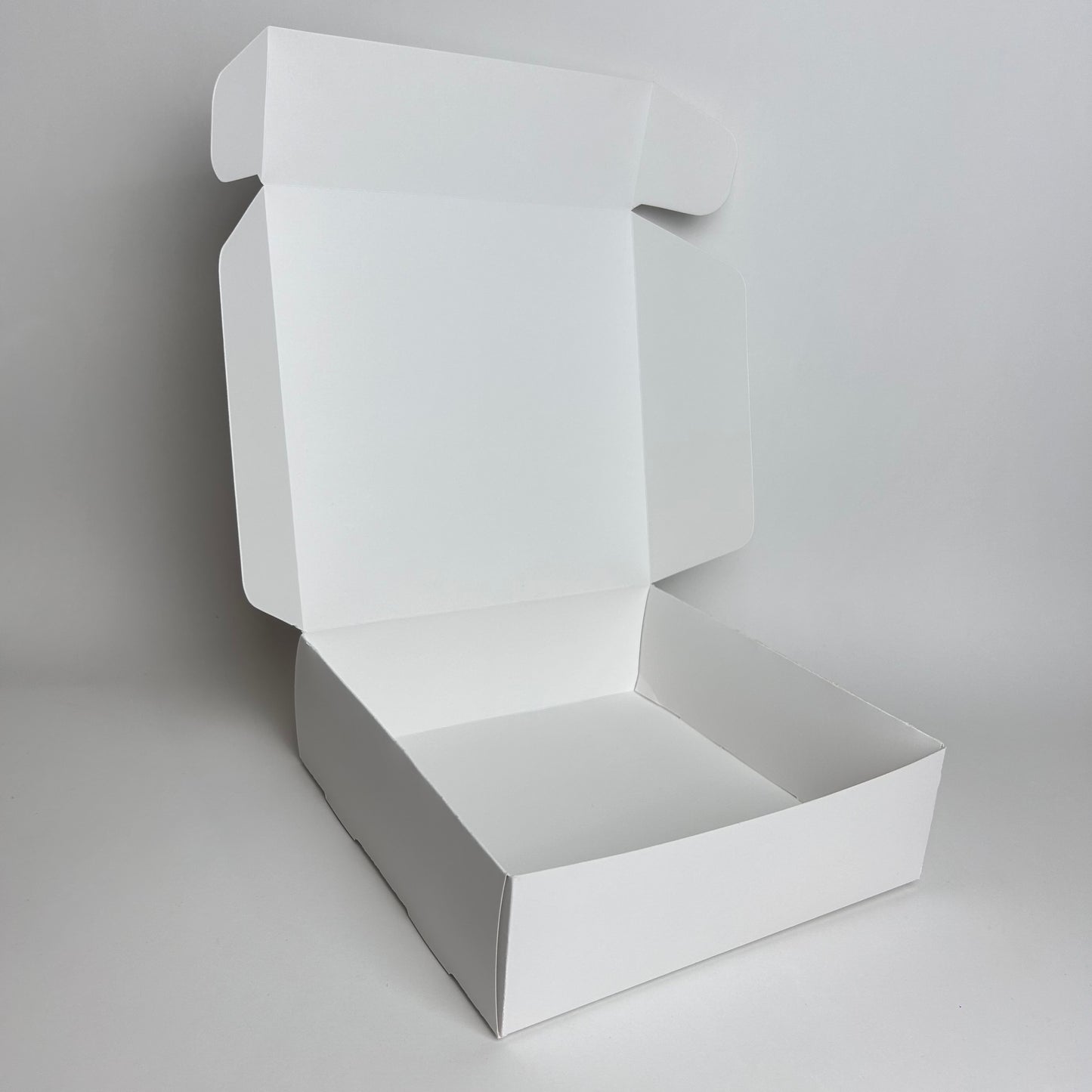 Caja 22x22x7 cm Cartulina Blanca x100 uds