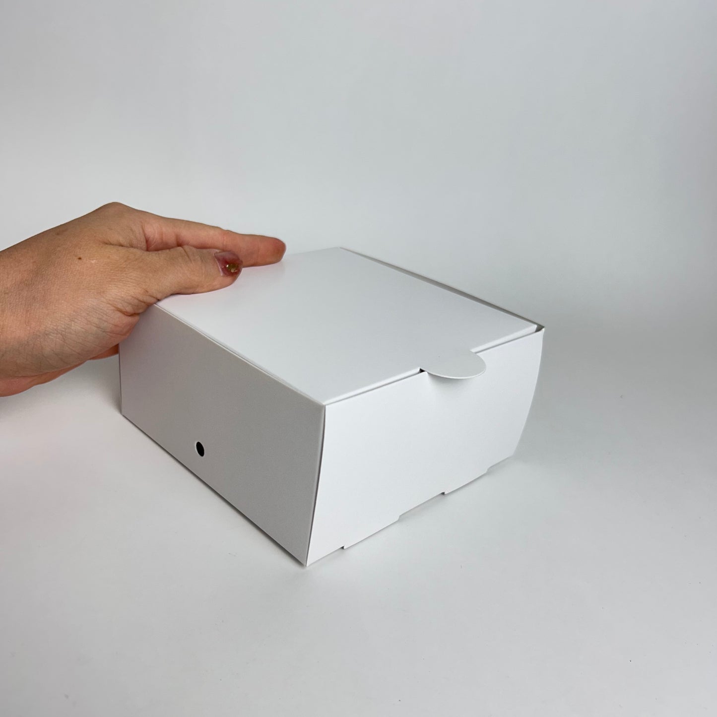 Caja 13x13x6,5 cm Cartulina Blanca x100 unds.
