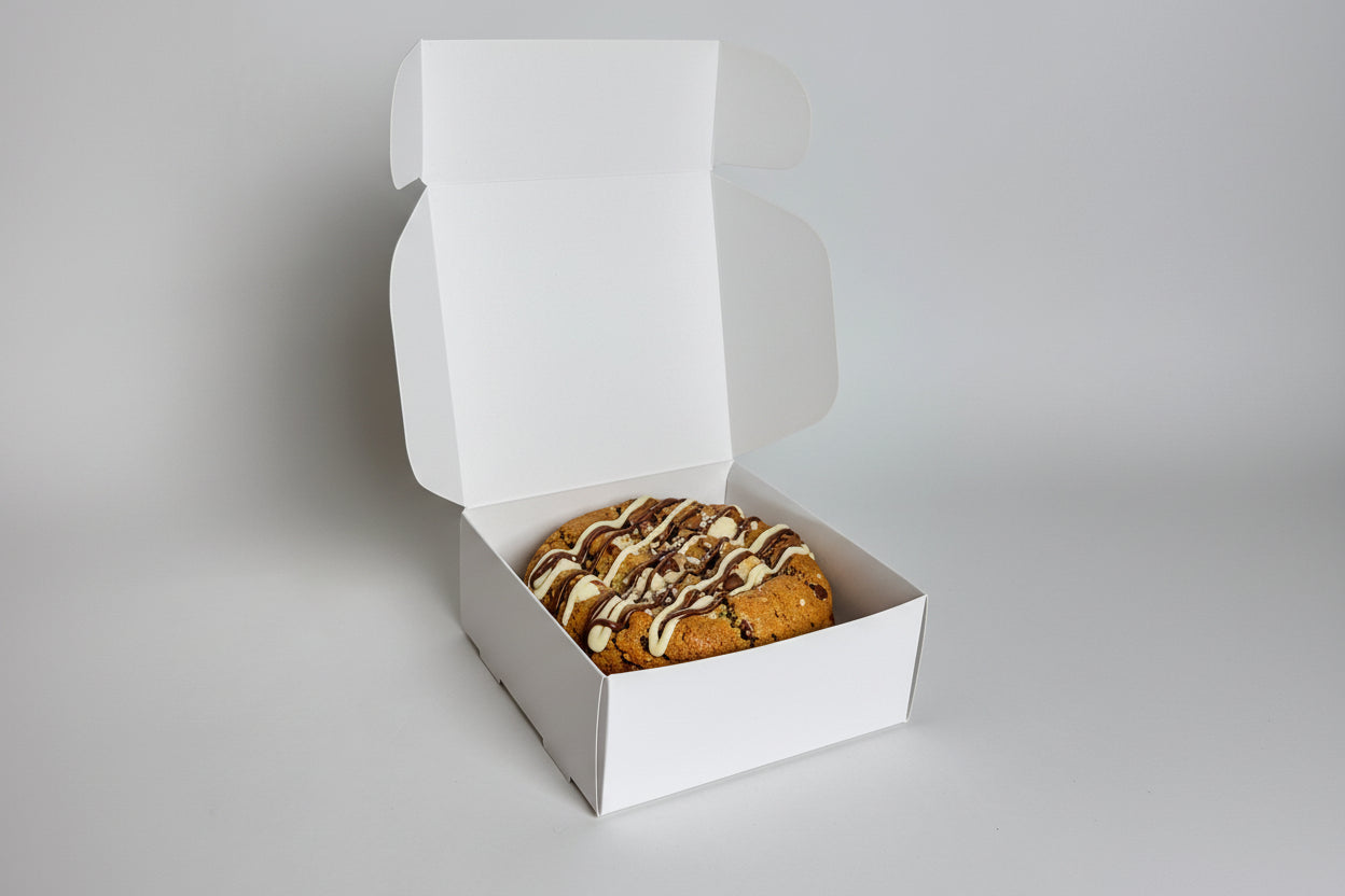 Caja 12x12x5 cm Cartulina Blanca X100 unds.