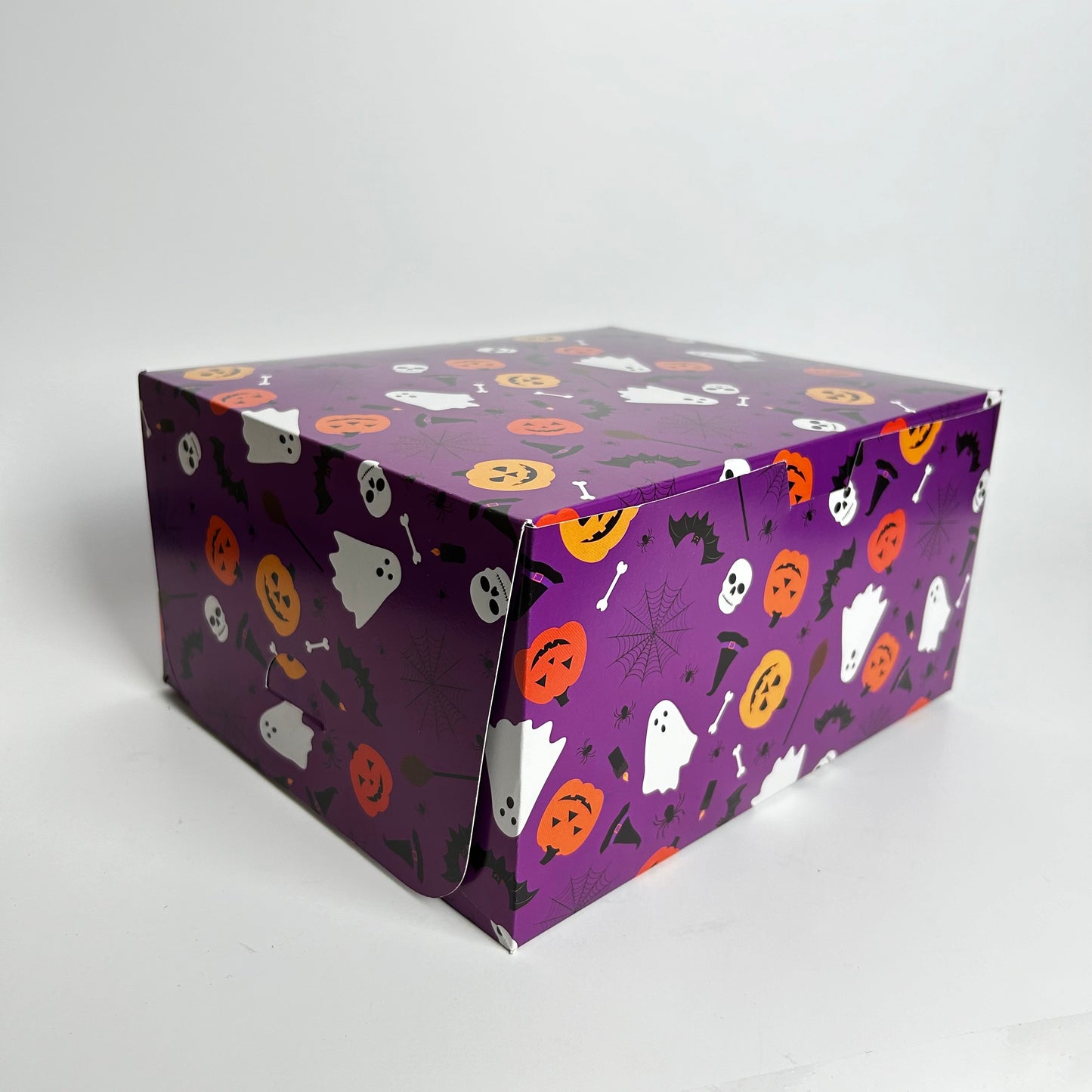 Caja 24x20x12 cm diseño Halloween Morado