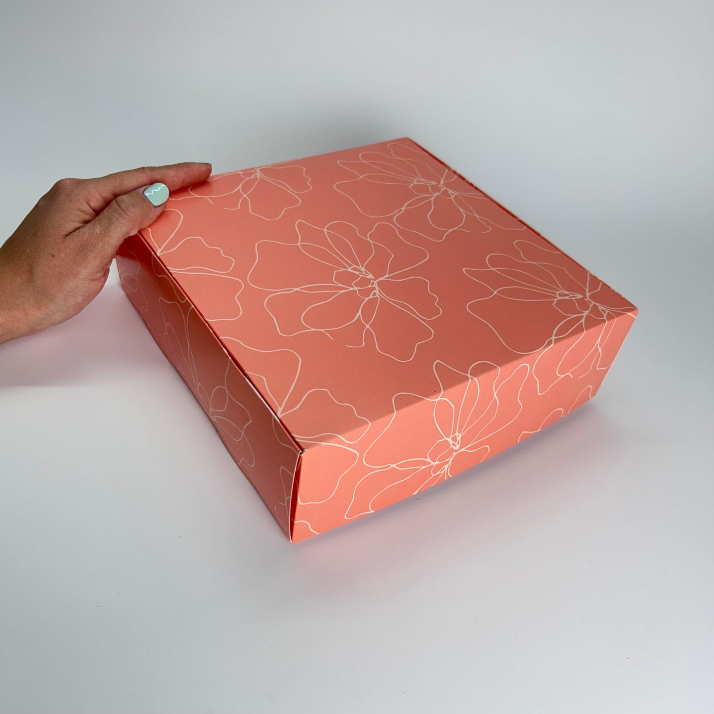 Caja 22x22x7 cm Magnolias