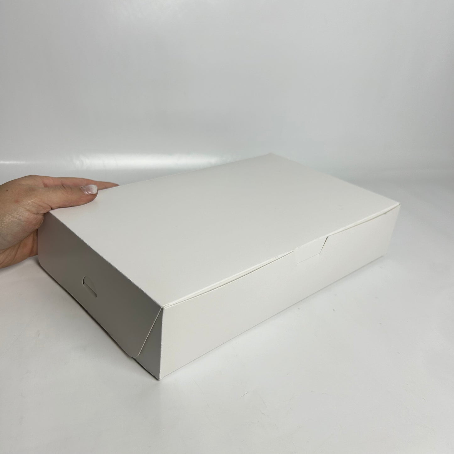Caja 30x18x6 cm Cartulina Blanca x100 uds