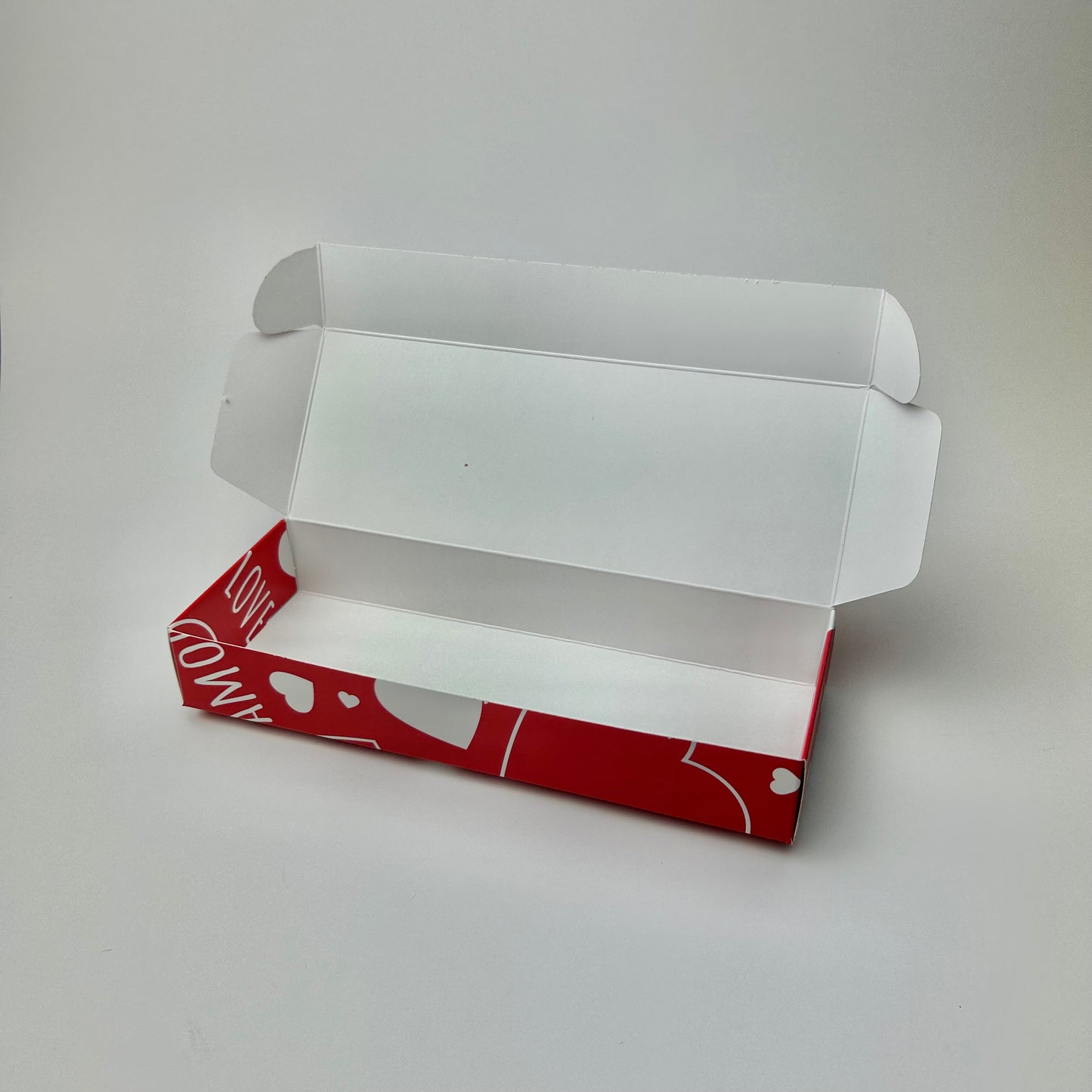 Caja Alfajores 19x7x3 cm "Amor Love" Roja