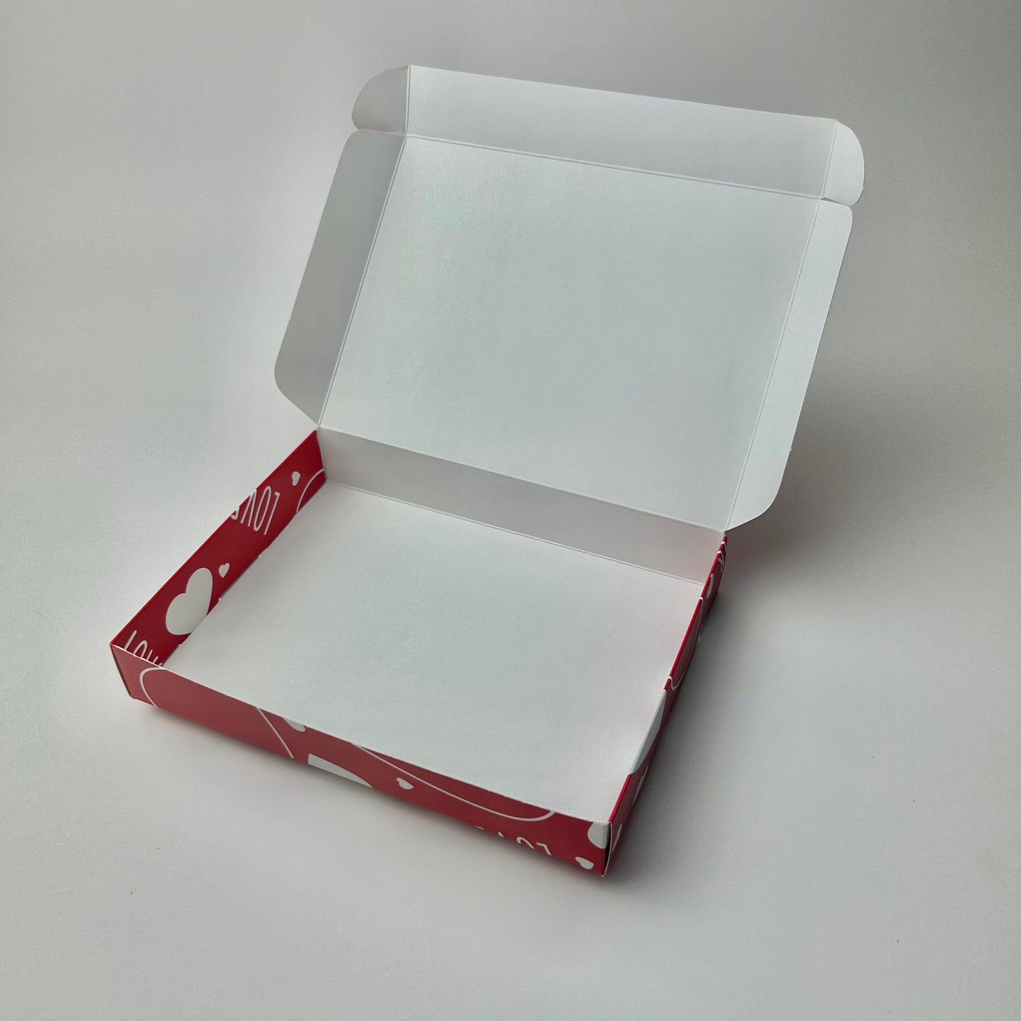 Caja Alfajores 19x14x3 cm "Amor Love" Roja