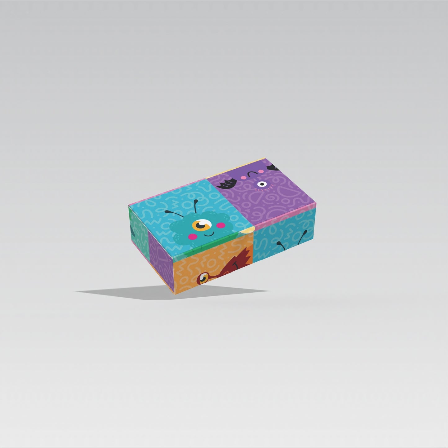 Caja 14x8x4 cm Monstruos