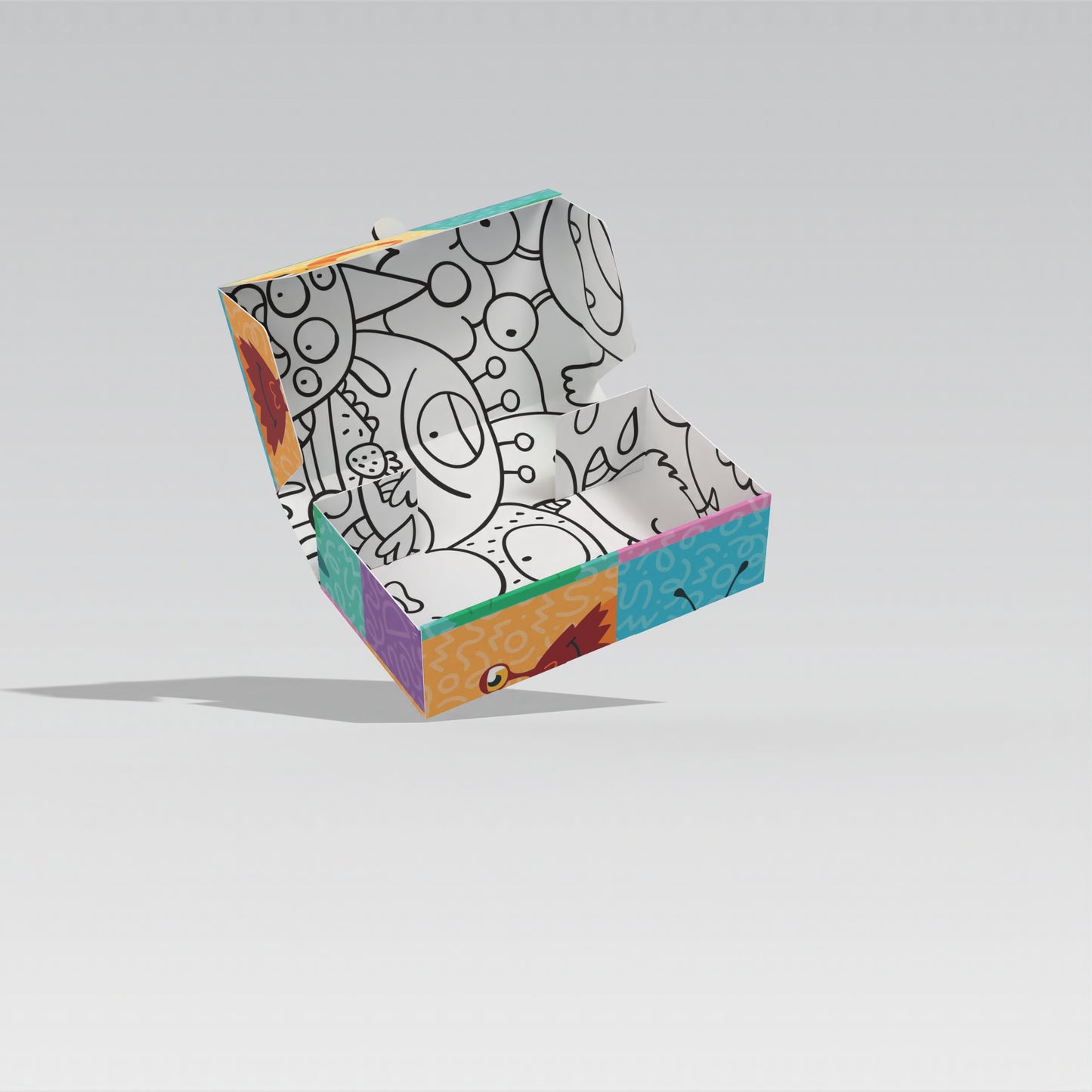 Caja 14x8x4 cm Monstruos