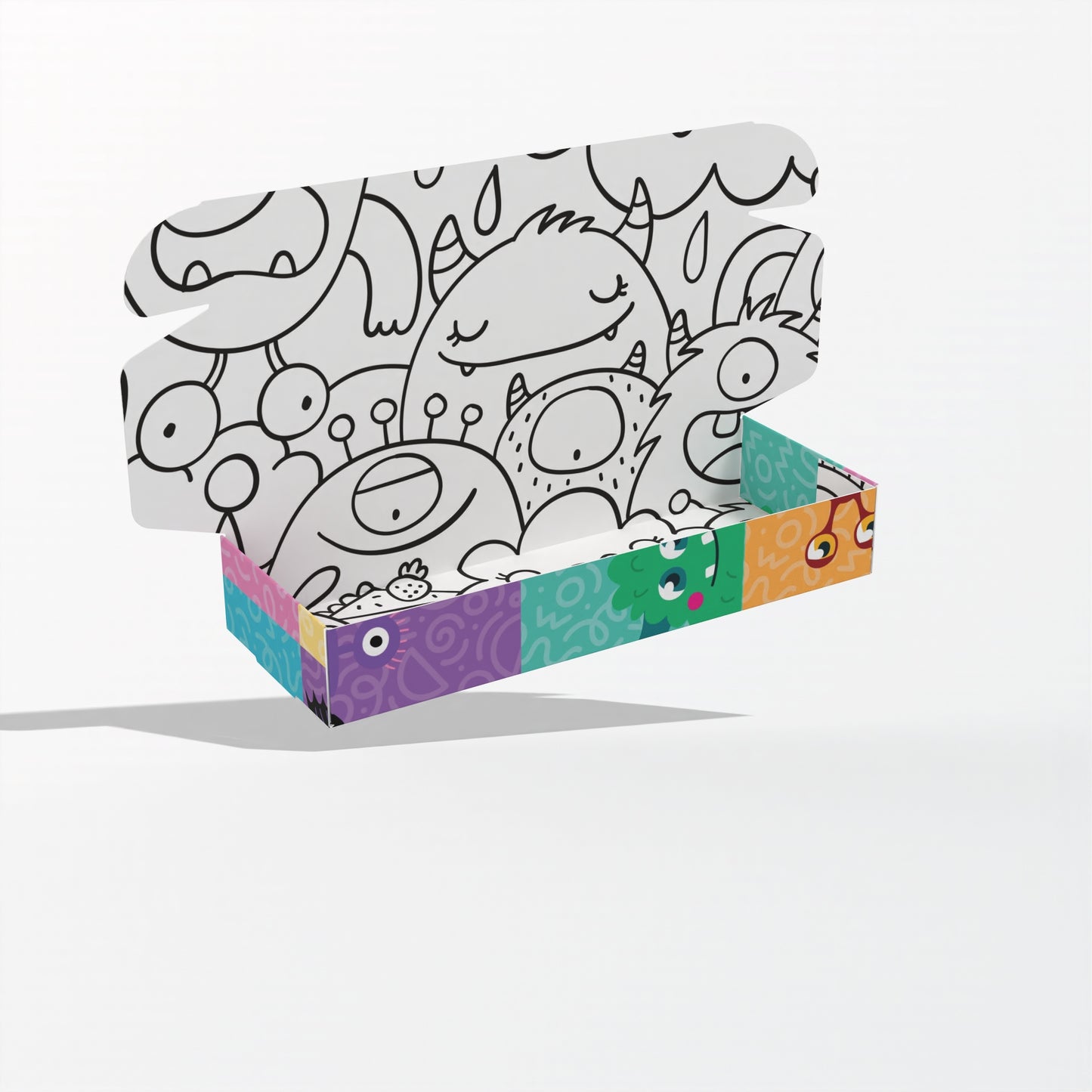 Caja 19x7x3 cm Monstruos (3 alfajores)