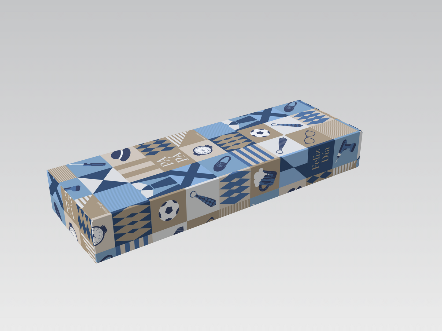 Caja 36x12x5 cm Feliz día Papá 2025
