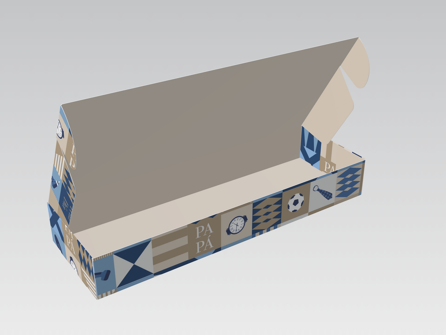 Caja 36x12x5 cm Feliz día Papá 2025