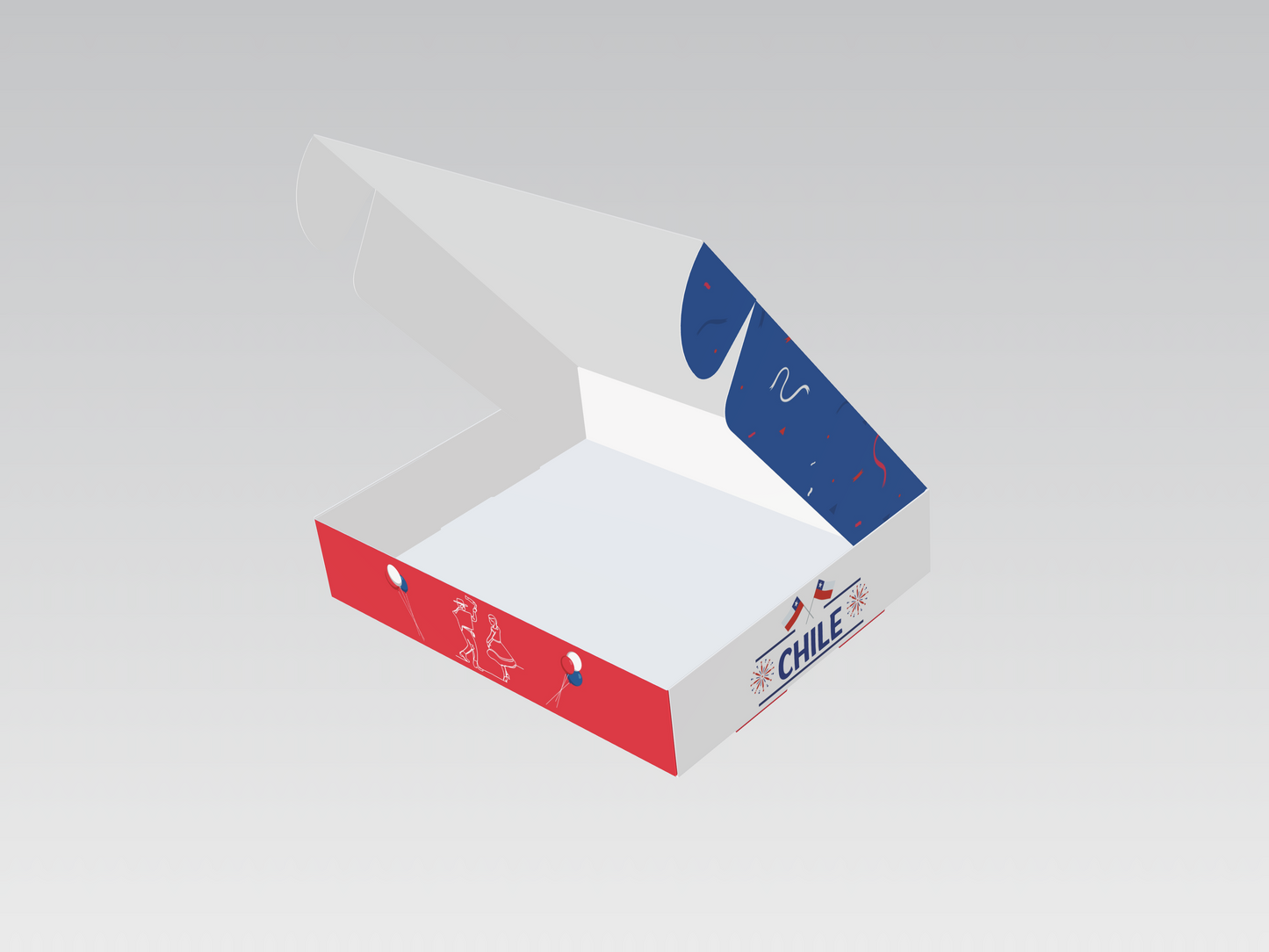 Caja 25x20x5 cm Felices Fiestas Patrias