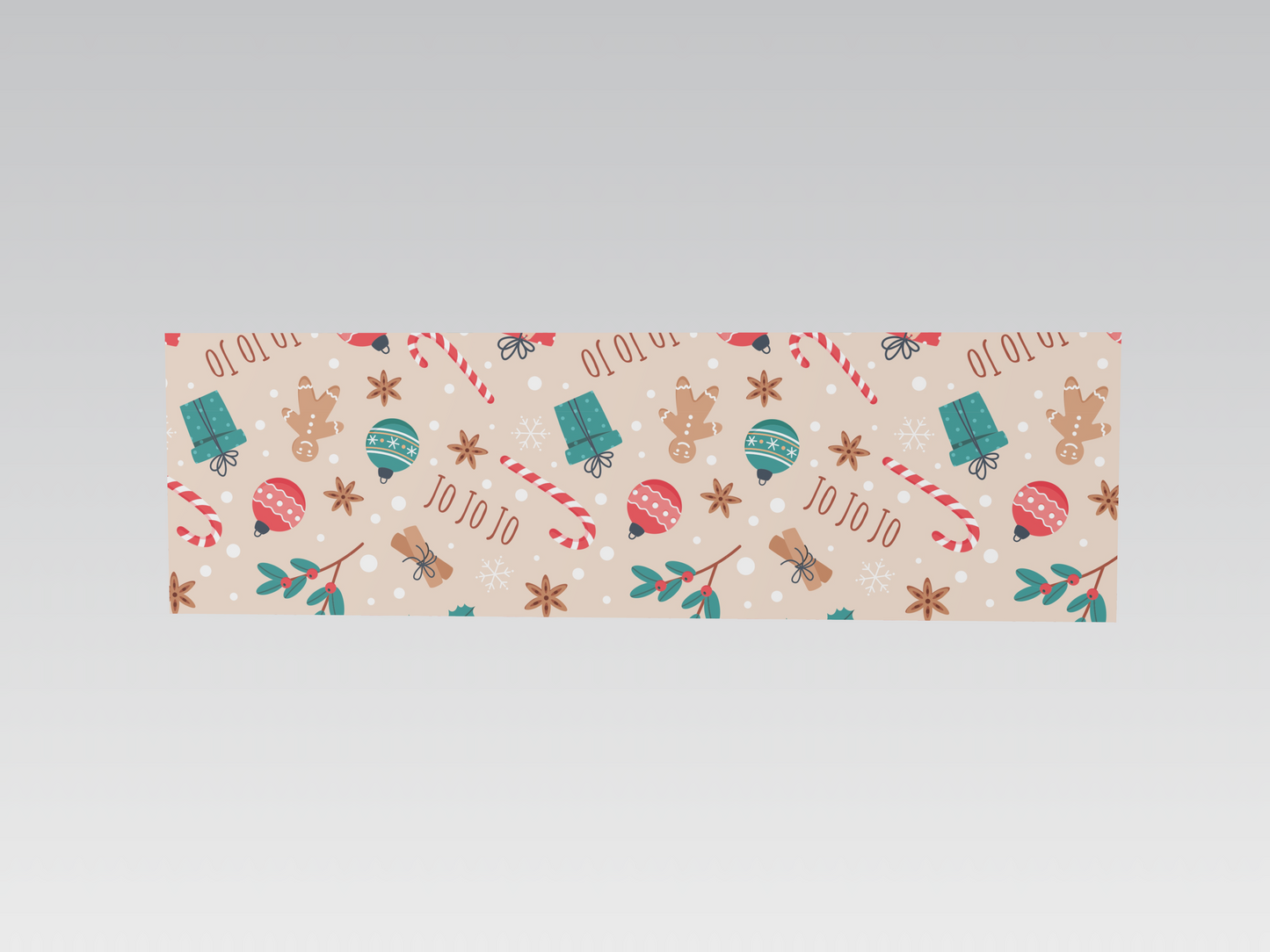 Retazos 50x11 cm diseño Navidad x 10 unidades