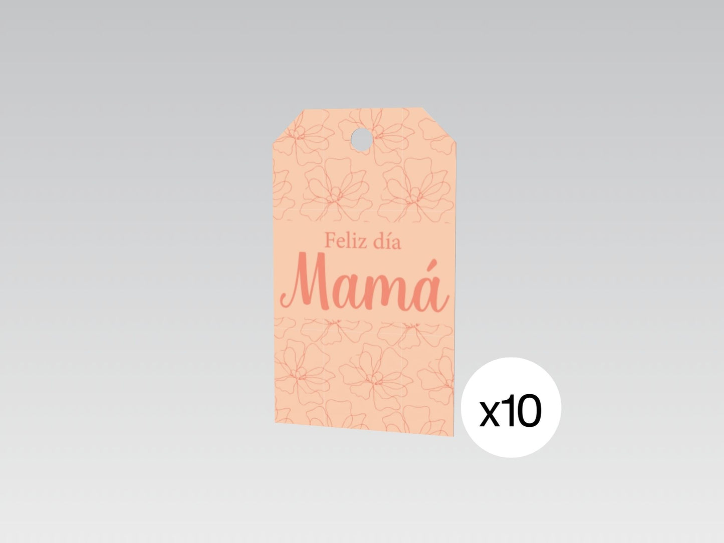 Tags x 10 Feliz día Mamá Magnolias (opcion 2 retiro)