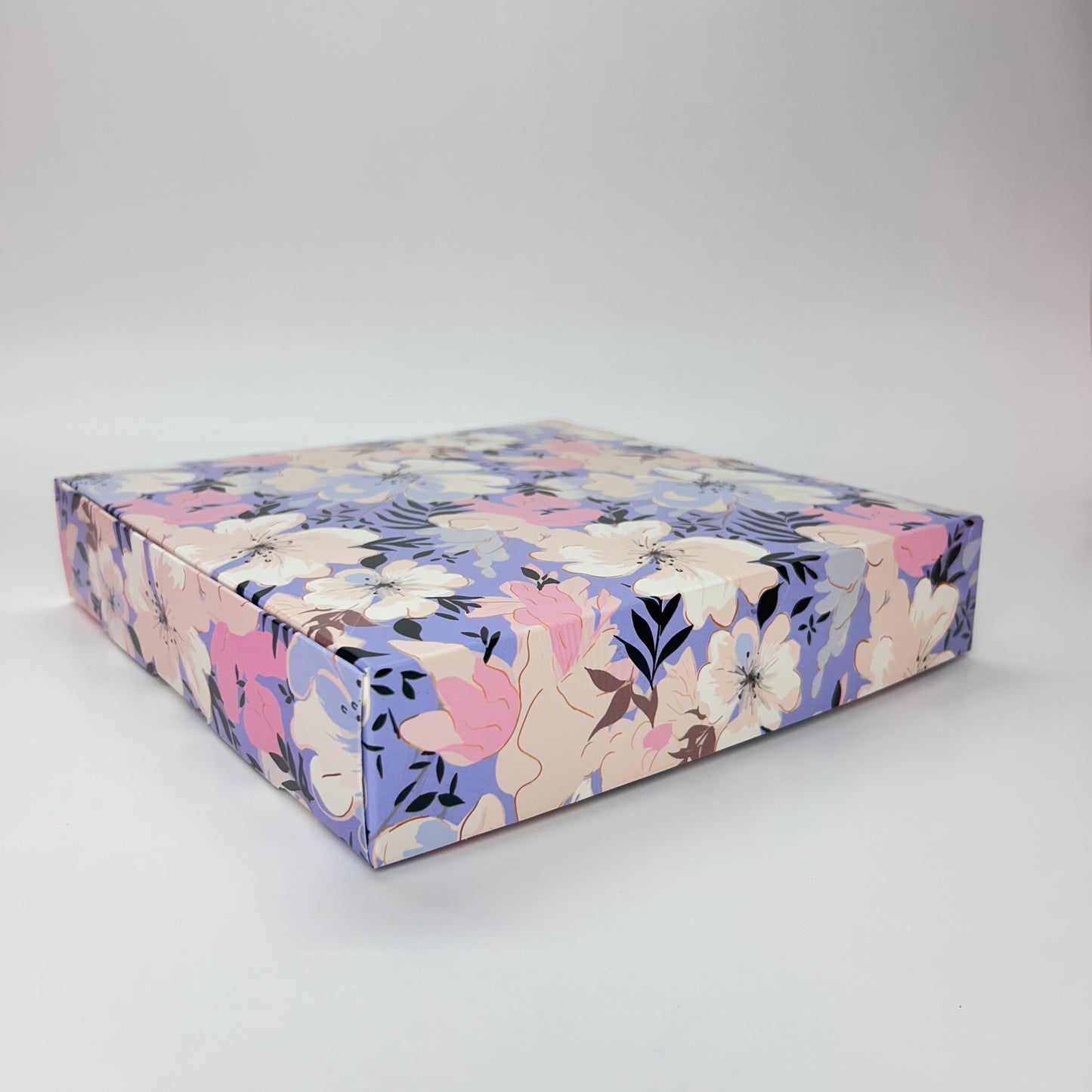 Caja 25x25x5 cm Flores (detalle)