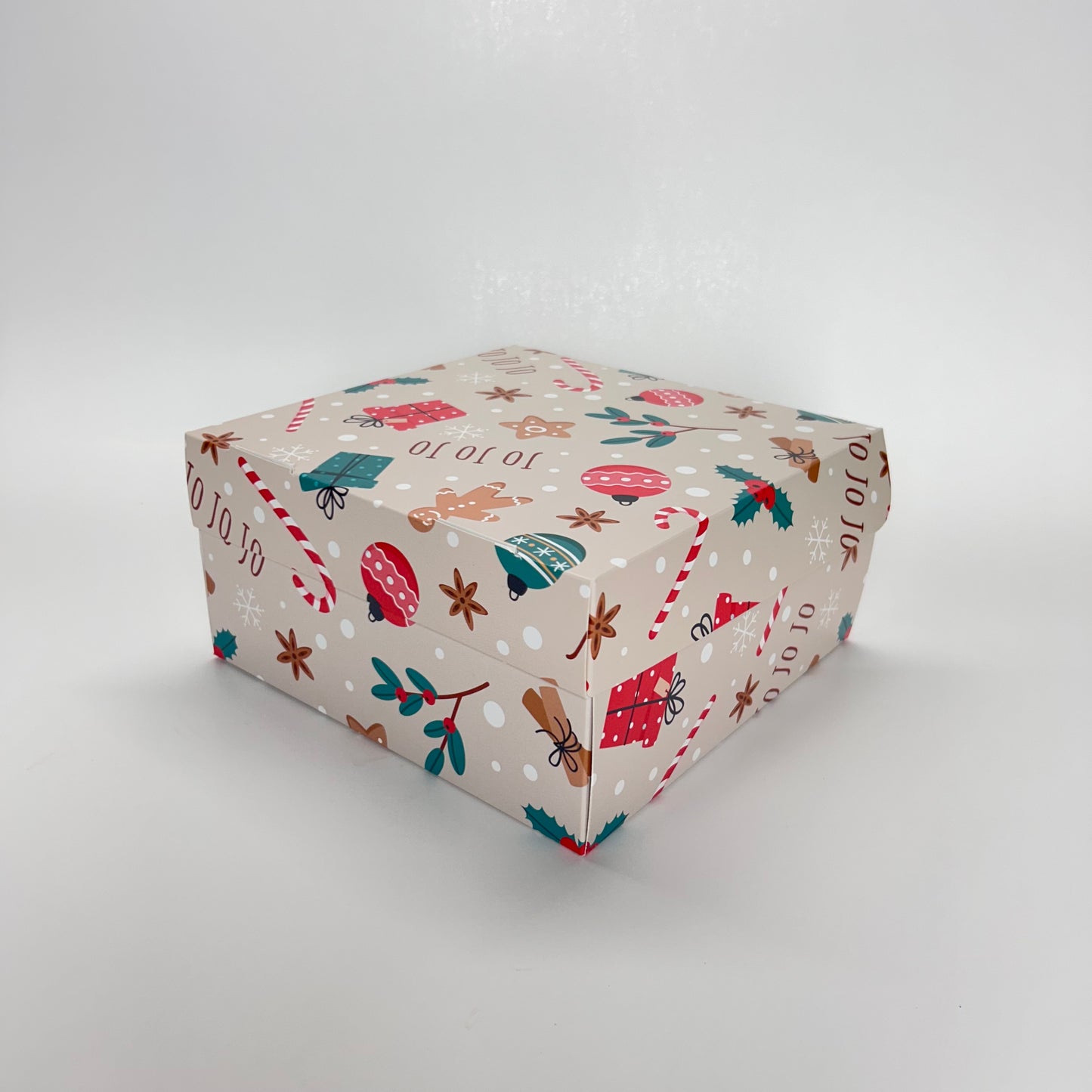Caja 20x20x10 cm Navidad JOJOJO
