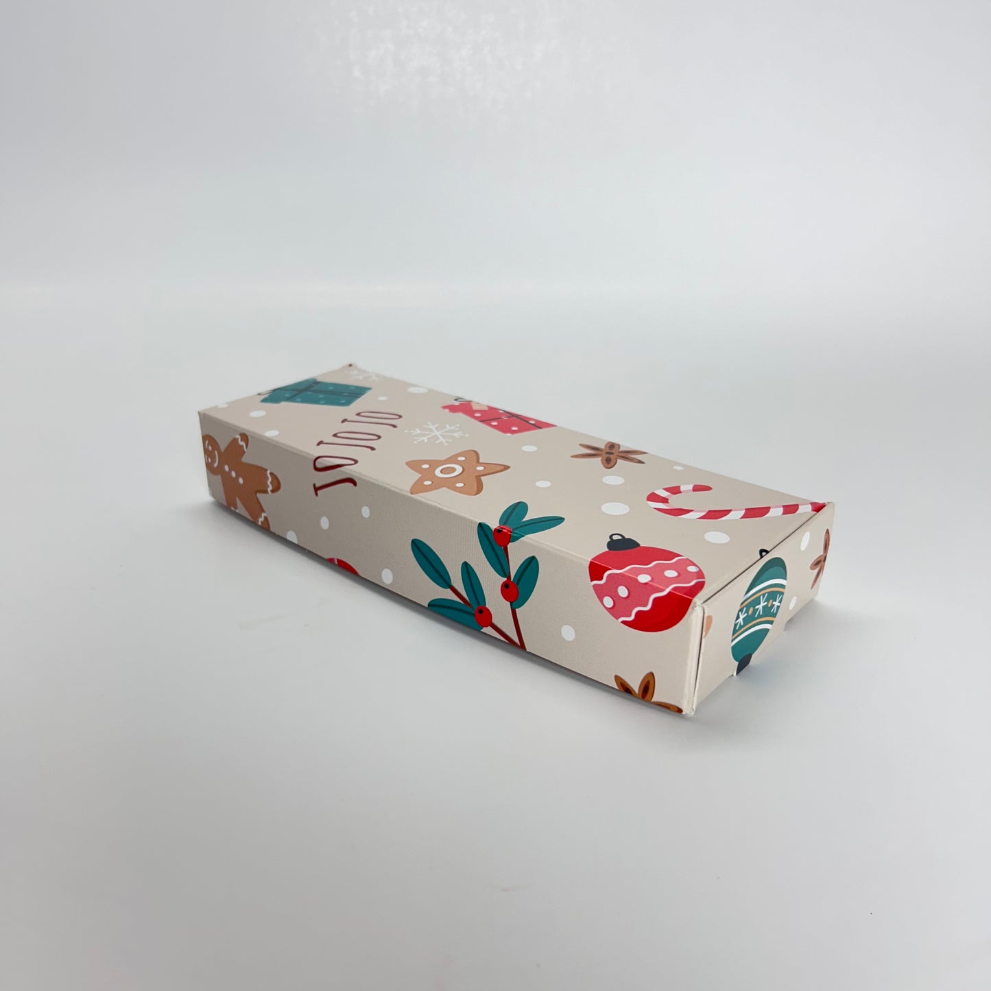 Caja 19x7x3 cm Navidad JOJOJO (3 alfajores)