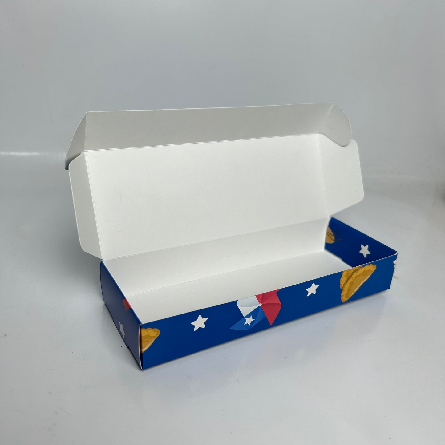 Caja 19x7x3 cm Diseño Chileno (para 3 alfajores)