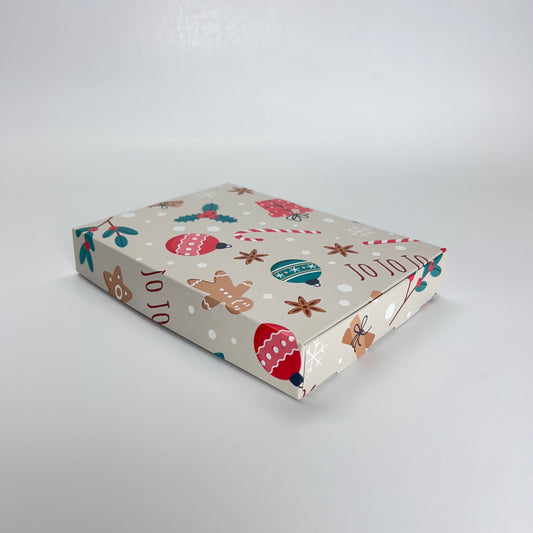 Caja 19x14x3 cm Navidad JOJOJO (6 alfajores)