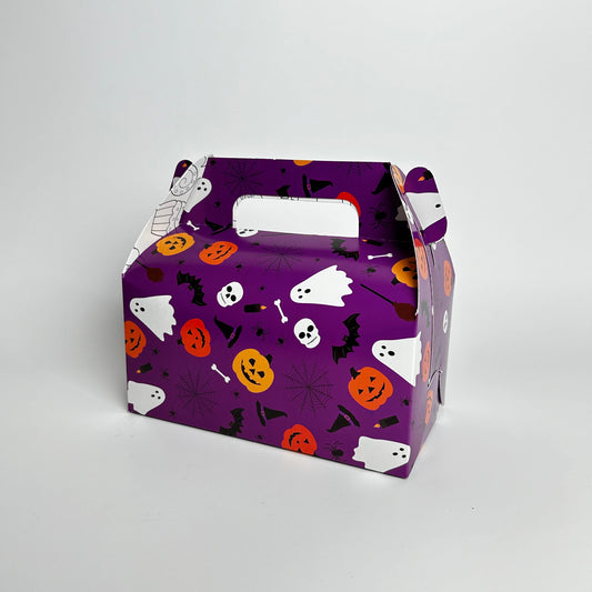 Caja Lonchera 18x10x9 cm diseño Halloween Morado