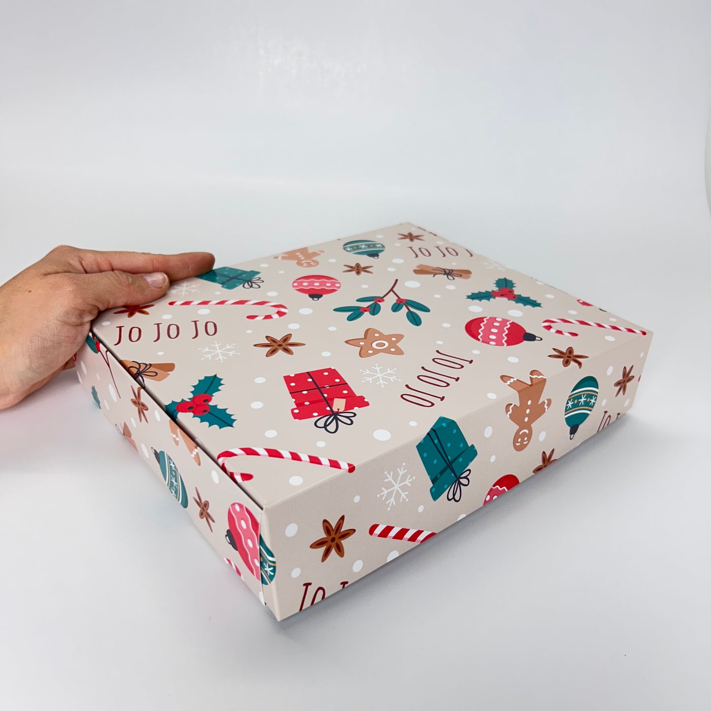 Caja 25x20x5 cm Navidad JOJOJO