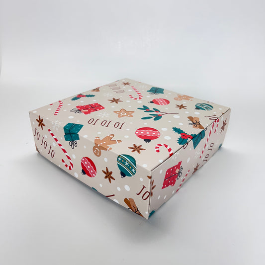 Caja 22x22x7 cm Navidad JOJOJO