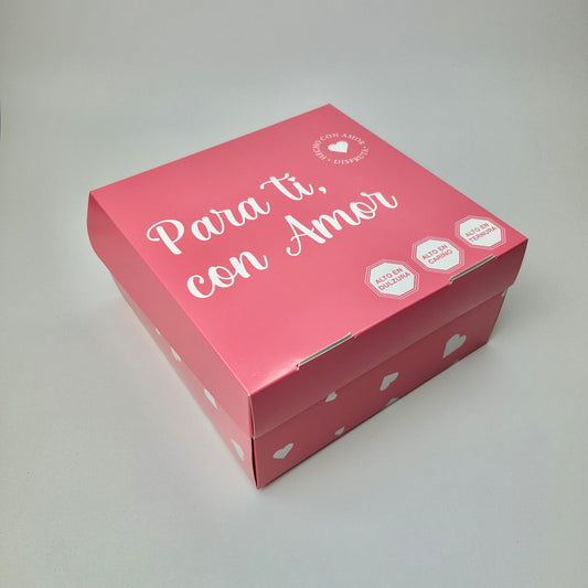 Caja 20x20x10 cm Para ti, con Amor