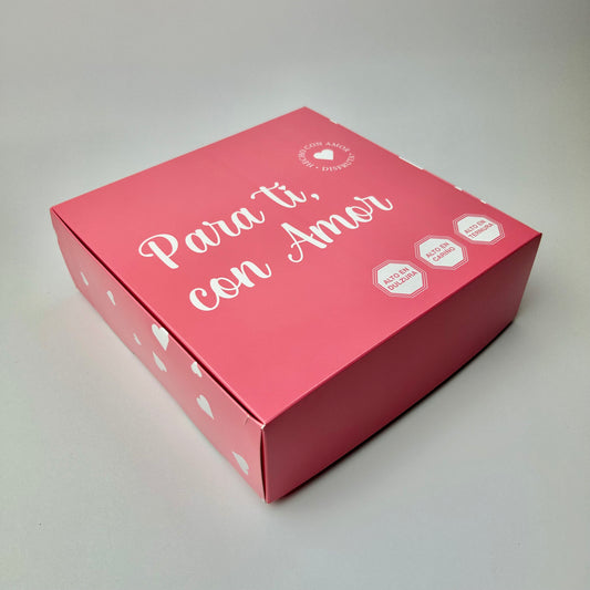 Caja 22x22x7 cm Para ti, con Amor