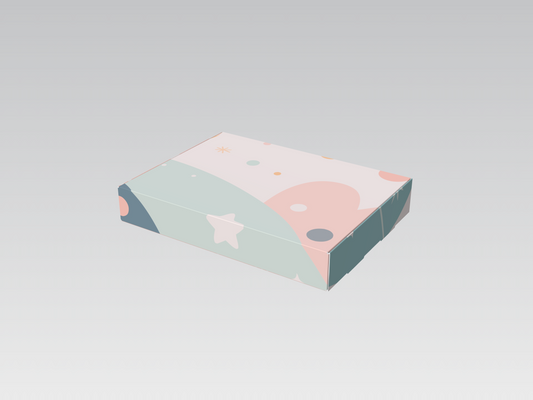 Caja 19x14x3 cm Espacial (6 alfajores)