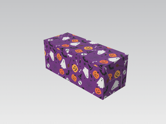 Caja NY Cookies 25x10x10 cm Halloween Morado