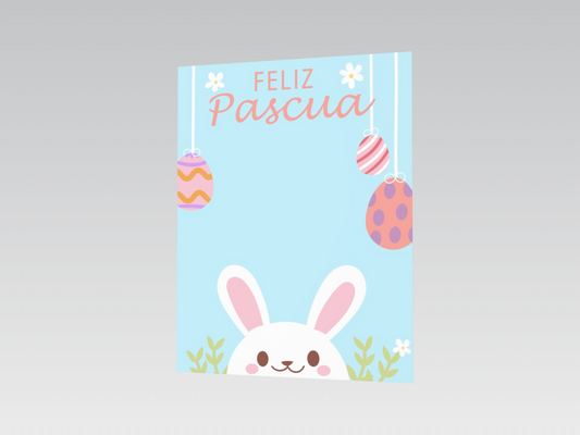 Cookie Card 10x13 cm Pascua Celeste