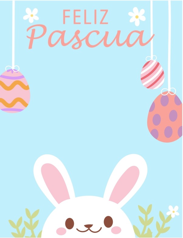 Cookie Card 10x13 cm Pascua Celeste