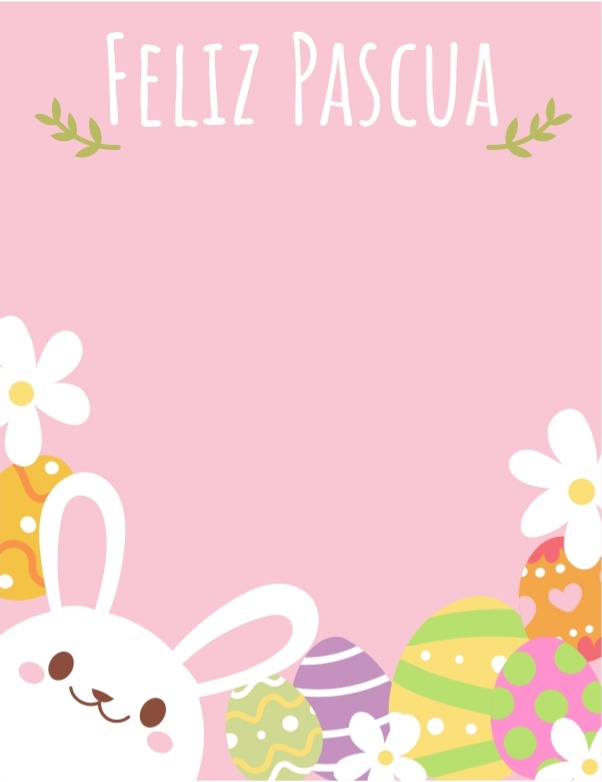 Cookie Card 10x13 cm Pascua Rosado